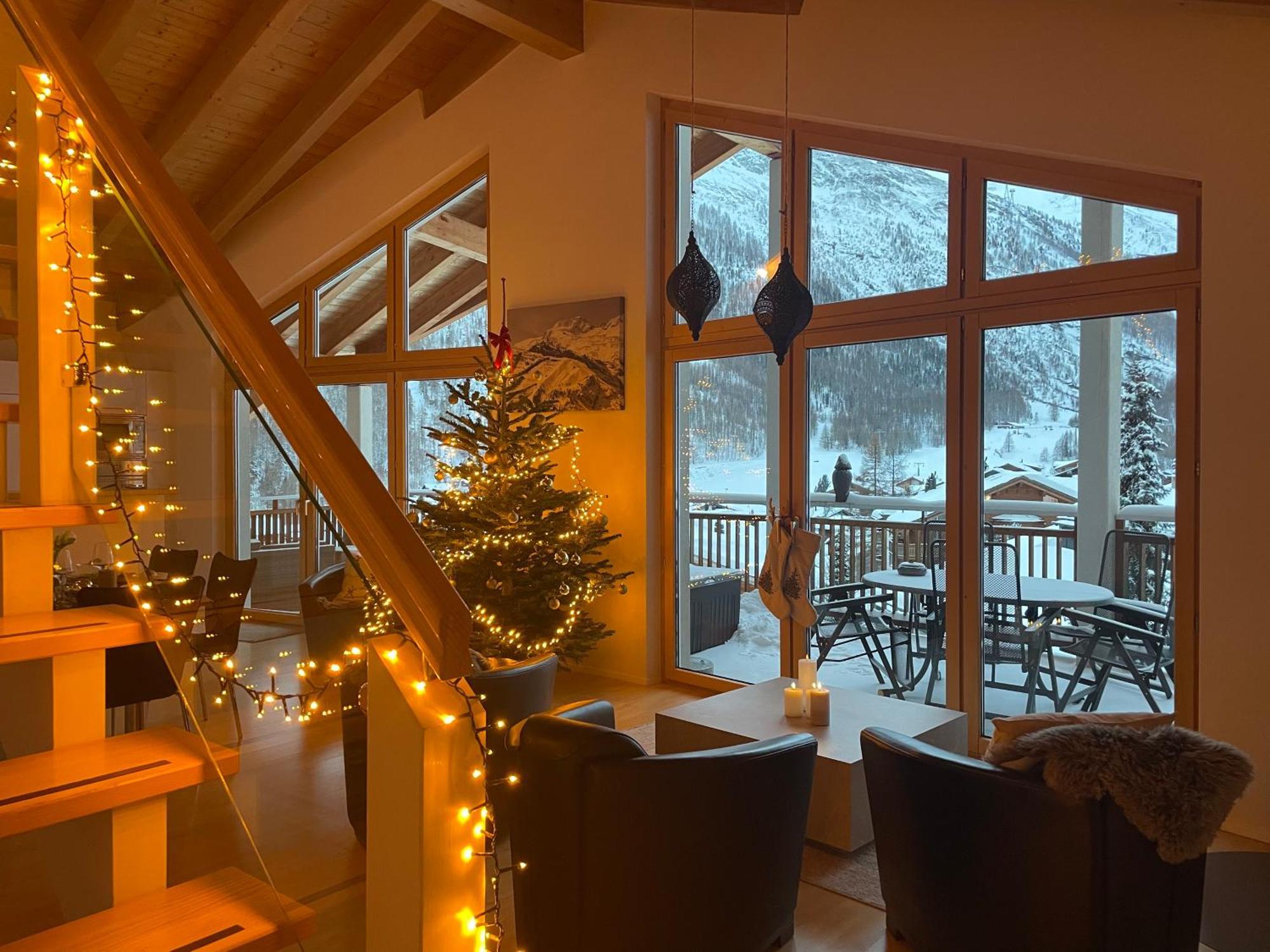 Victoria'S Home - Luxurious Penthouse Saas Fee Eksteriør billede