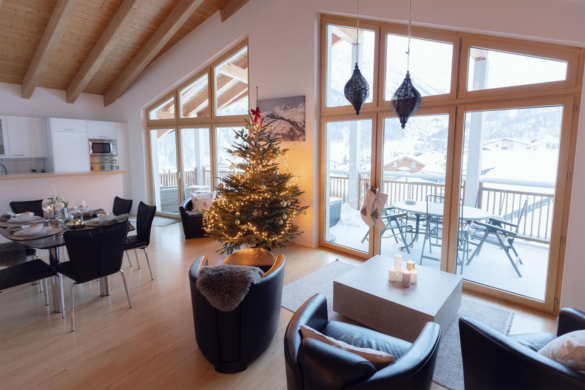 Victoria'S Home - Luxurious Penthouse Saas Fee Eksteriør billede